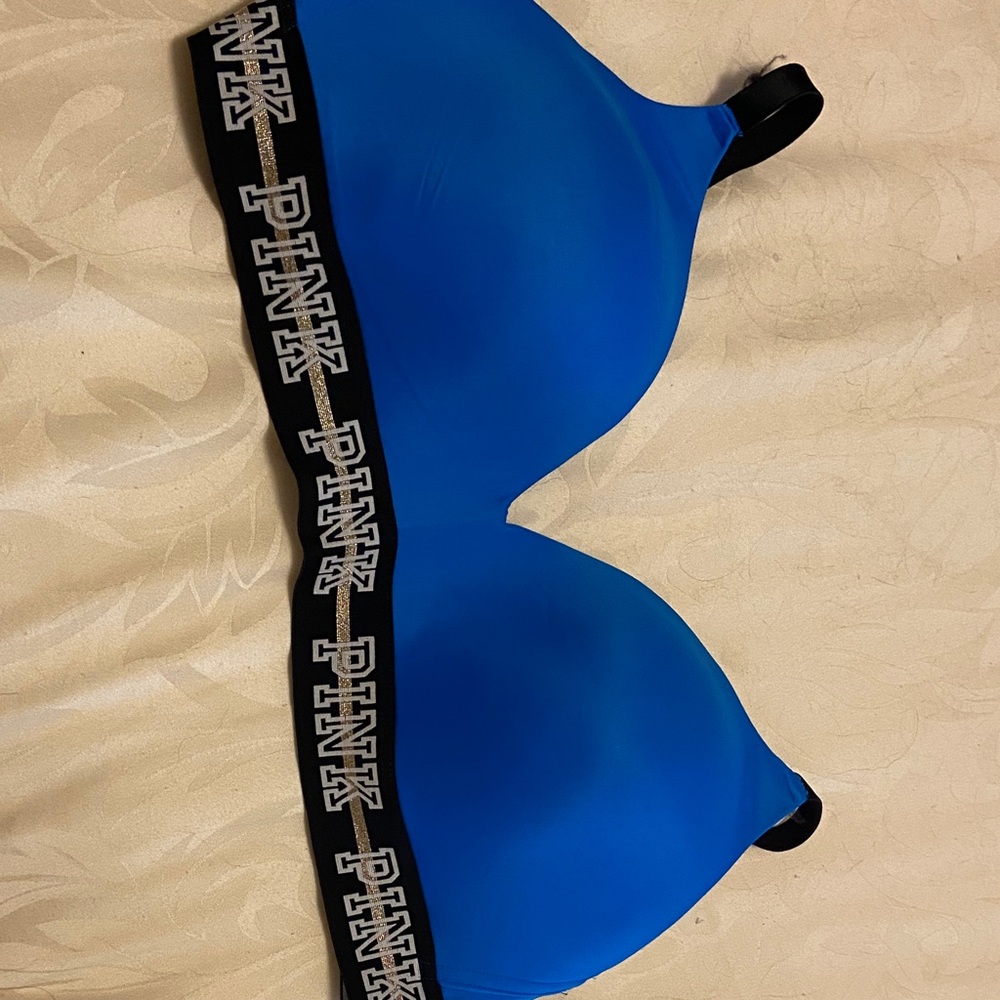 Victoria's Secret PINK Black and Blue Bralette
